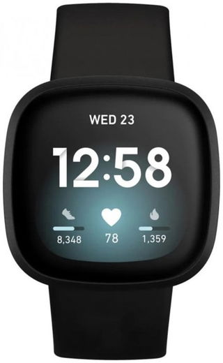 Fitbit Versa 3 / Sense Bandje - Siliconen met Drukknoop Sluiting - Roze afbeelding 4