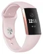 Fitbit Charge 4 / Charge 3 Bandje Siliconen Drukknoop Sluiting Roze afbeelding 1