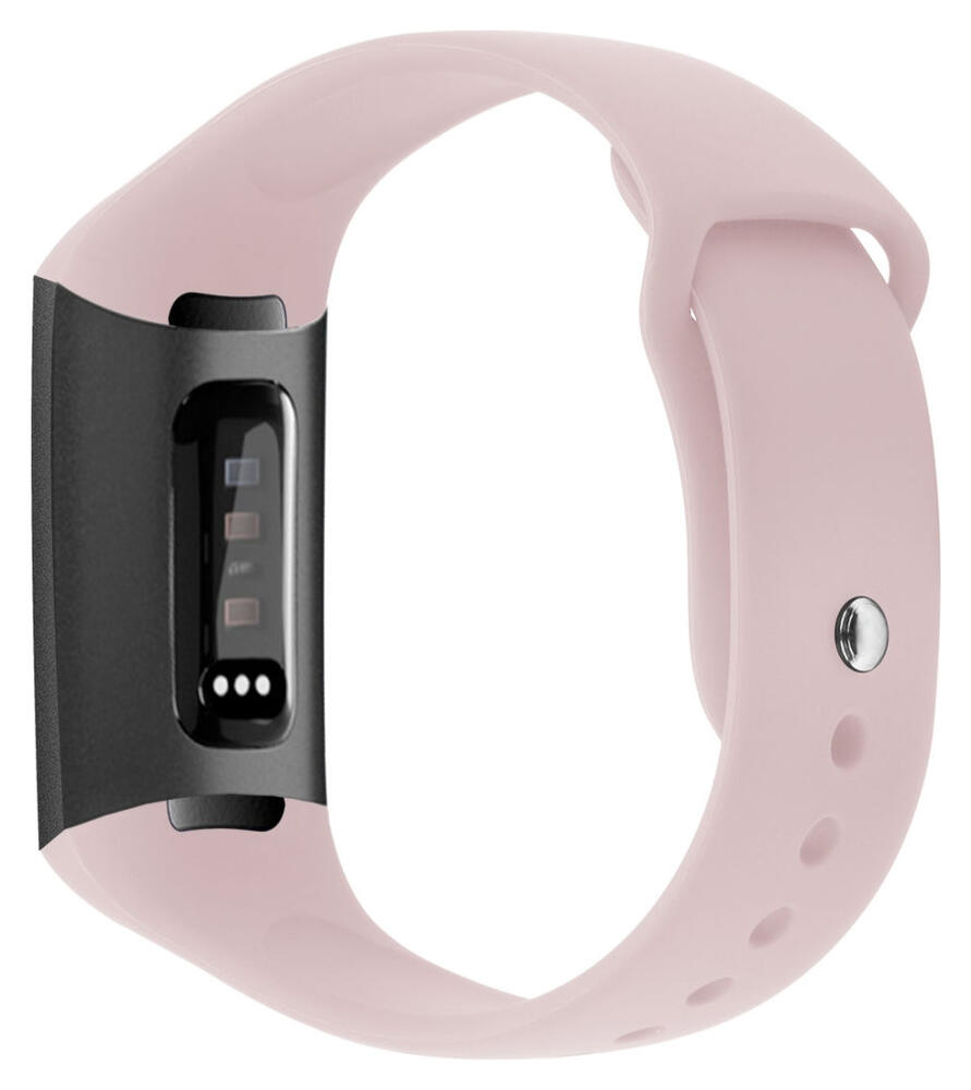 Fitbit Charge 4 / Charge 3 Bandje Siliconen Drukknoop Sluiting Roze afbeelding 3