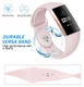 Fitbit Charge 4 / Charge 3 Bandje Siliconen Drukknoop Sluiting Roze afbeelding 4