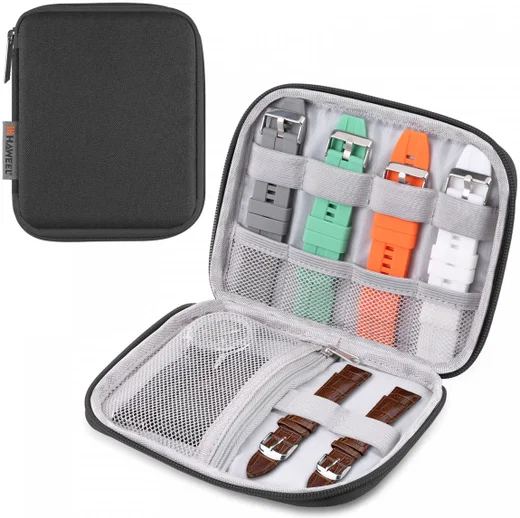 Universele Organizer Opbergtas voor Smartwatch Bandjes of Kabels Zwart afbeelding 1