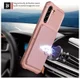 Samsung Galaxy S21 FE Hoesje met Kaarthouder Back Cover Roze afbeelding 4