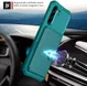 Samsung Galaxy S21 FE Hoesje met Kaarthouder Back Cover Groen afbeelding 4