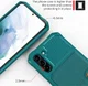 Samsung Galaxy S21 FE Hoesje met Kaarthouder Back Cover Groen afbeelding 6