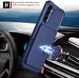 Samsung Galaxy S21 FE Hoesje met Kaarthouder Back Cover Blauw afbeelding 4