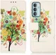 Samsung Galaxy M23 Hoesje Portemonnee Book Case Tree Print afbeelding 3