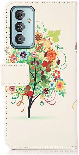 Samsung Galaxy M23 Hoesje Portemonnee Book Case Tree Print afbeelding 6