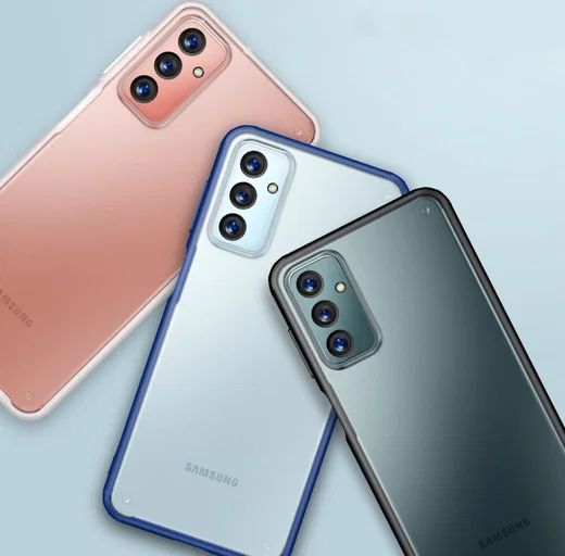 Samsung Galaxy M23 Hoesje Armor Back Cover Transparant Zwart afbeelding 3