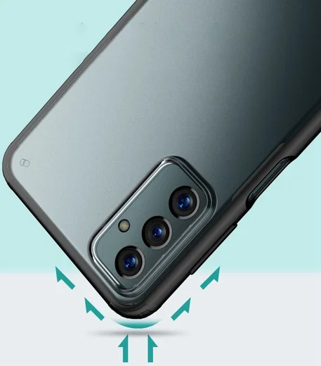 Samsung Galaxy M23 Hoesje Armor Back Cover Transparant Zwart afbeelding 5