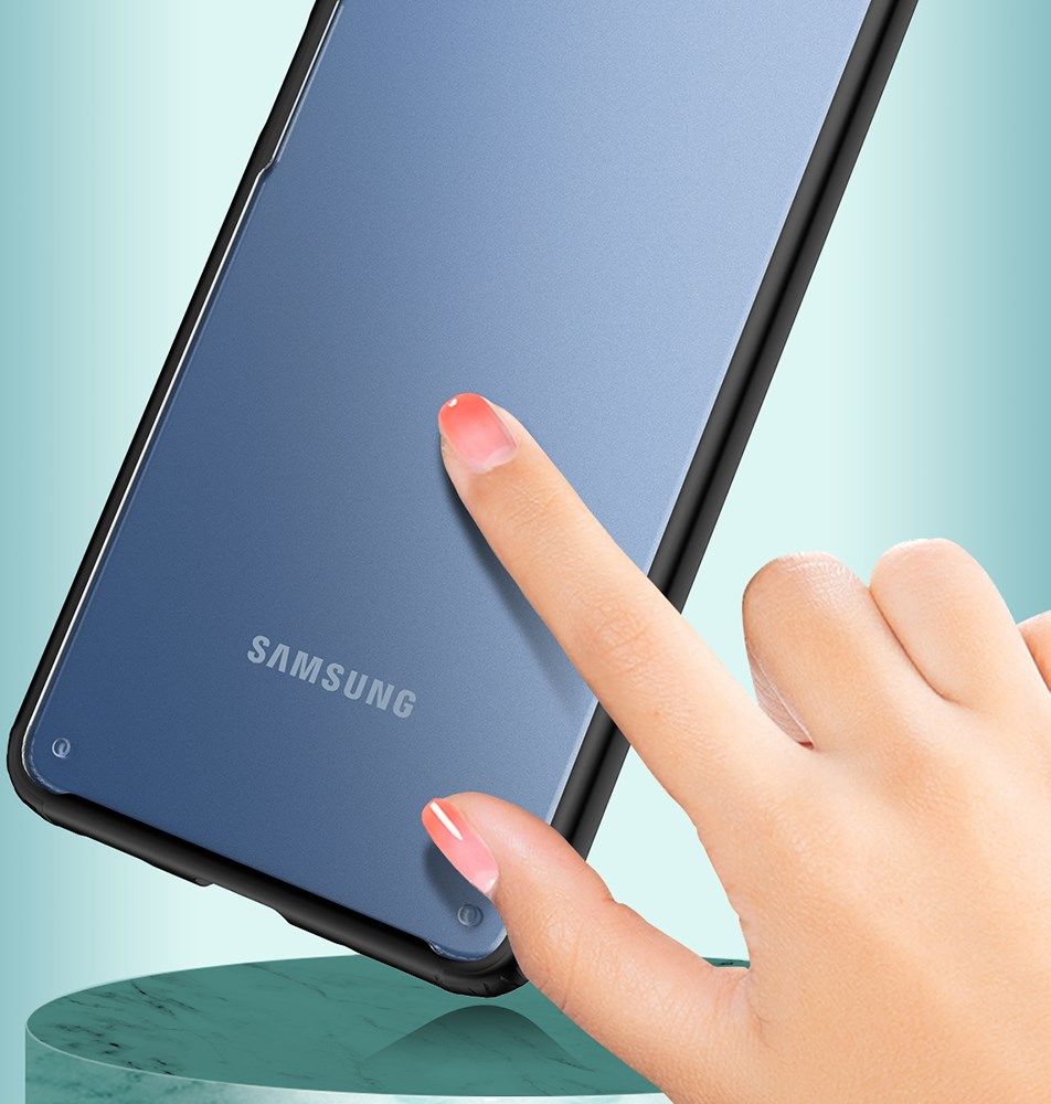 Samsung Galaxy M53 Hoesje Armor Back Cover Transparant Zwart afbeelding 4