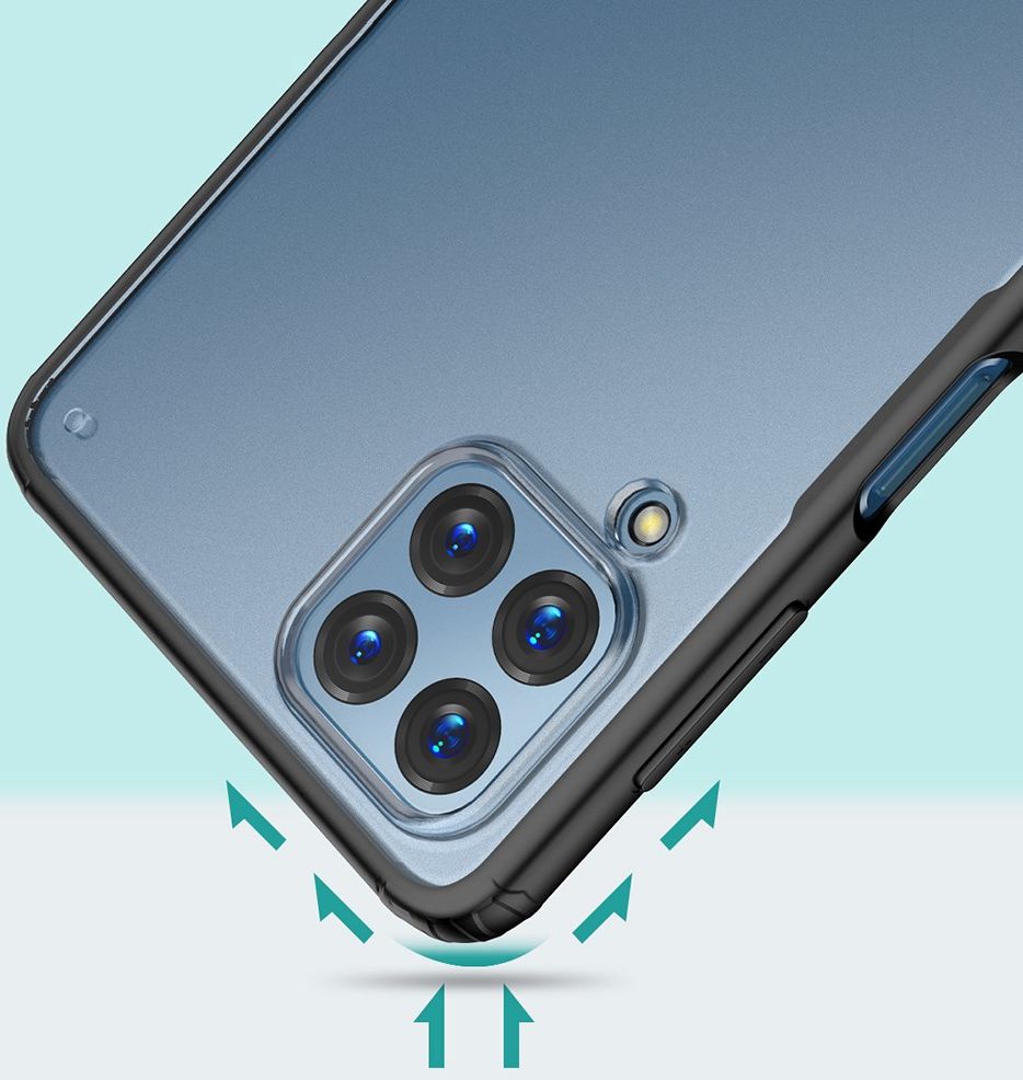 Samsung Galaxy M53 Hoesje Armor Back Cover Transparant Zwart afbeelding 5