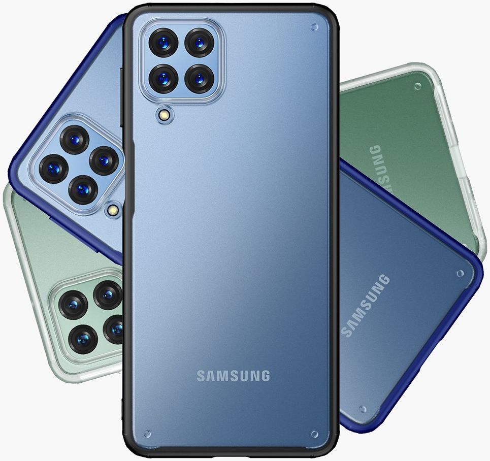 Samsung Galaxy M53 Hoesje Armor Back Cover Transparant Zwart afbeelding 7