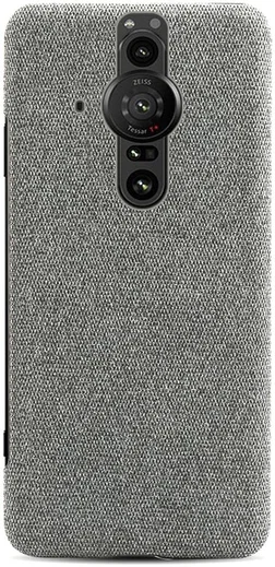 Sony Xperia Pro-I Hoesje met Stoffen Afwerking Grijs afbeelding 3