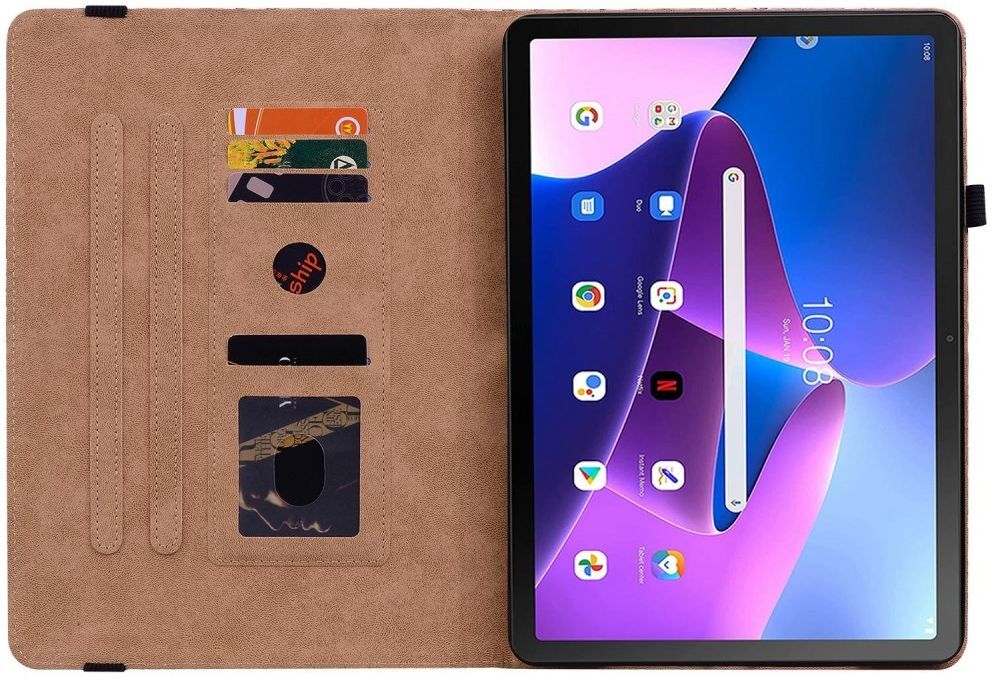 Lenovo Tab M10 Plus Gen 3 (10.6) Hoes Kunstleer Book Case Blauw afbeelding 2