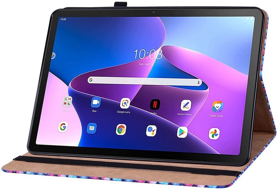 Lenovo Tab M10 Plus Gen 3 (10.6) Hoes Kunstleer Book Case Blauw afbeelding 3