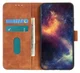 KHAZNEH Motorola Moto E32 Hoesje Retro Wallet Book Case Bruin afbeelding 1