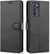 AZNS Oppo Reno 6 5G Hoesje Portemonnee Book Case Kunstleer Zwart afbeelding 2
