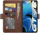 Realme GT 2 Hoesje Portemonnee Book Case Kunstleer Bruin afbeelding 1