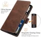 Realme GT 2 Hoesje Portemonnee Book Case Kunstleer Bruin afbeelding 3