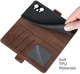 Realme GT 2 Hoesje Portemonnee Book Case Kunstleer Bruin afbeelding 4
