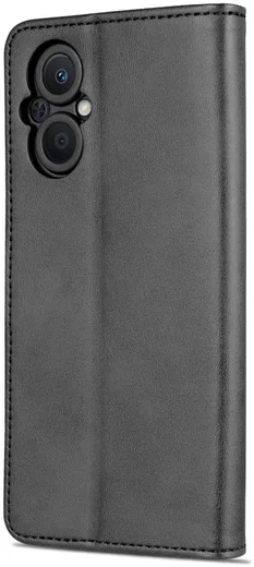 AZNS Oppo Reno 8 Lite Hoesje Wallet Book Case Kunstleer Zwart afbeelding 8