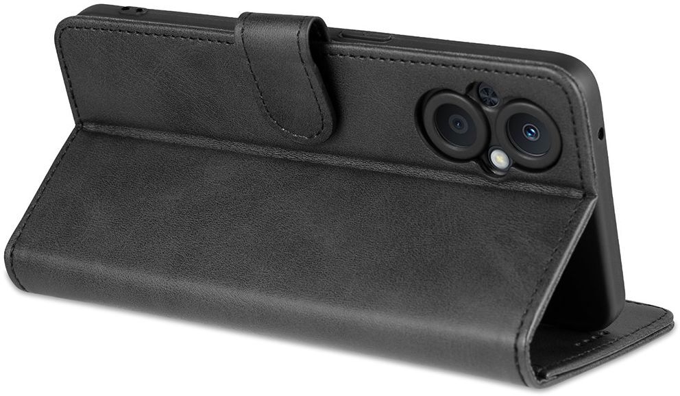 AZNS Oppo Reno 8 Lite Hoesje Wallet Book Case Kunstleer Zwart afbeelding 9