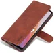 AZNS Oppo Reno 8 Lite Hoesje Wallet Book Case Kunstleer Bruin afbeelding 2