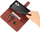 AZNS Oppo Reno 8 Lite Hoesje Wallet Book Case Kunstleer Bruin afbeelding 4