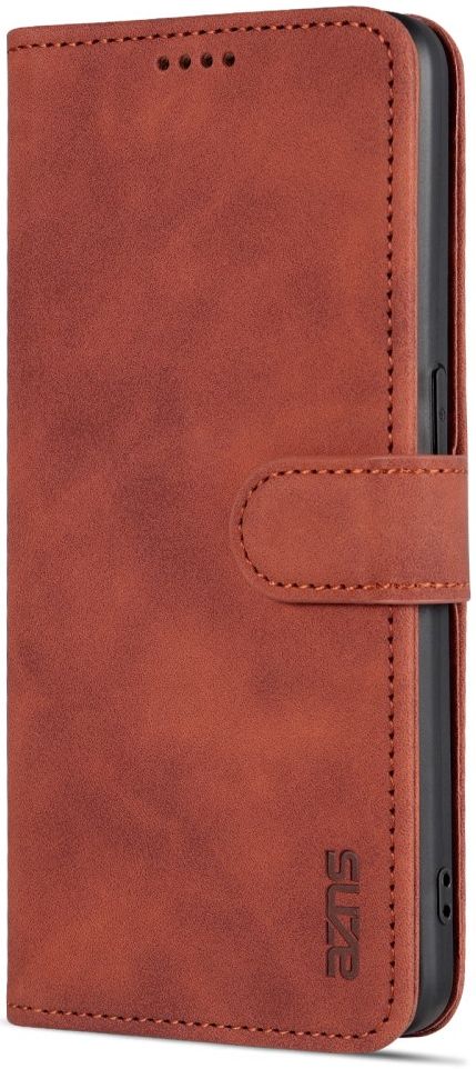AZNS Oppo Reno 8 Lite Hoesje Wallet Book Case Kunstleer Bruin afbeelding 7