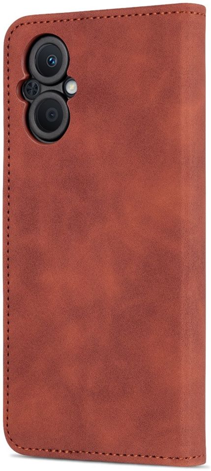 AZNS Oppo Reno 8 Lite Hoesje Wallet Book Case Kunstleer Bruin afbeelding 8