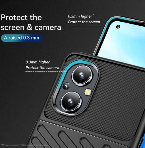 Oppo Reno 8 Lite Hoesje TPU Thunder Design Back Cover Zwart afbeelding 3
