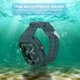 Apple Watch 7/8/9 41MM Hoesje - Full Protect Case + Siliconen Bandje - Zwart afbeelding 4