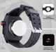 Apple Watch 7/8/9 41MM Hoesje - Full Protect Case + Siliconen Bandje - Zwart afbeelding 7