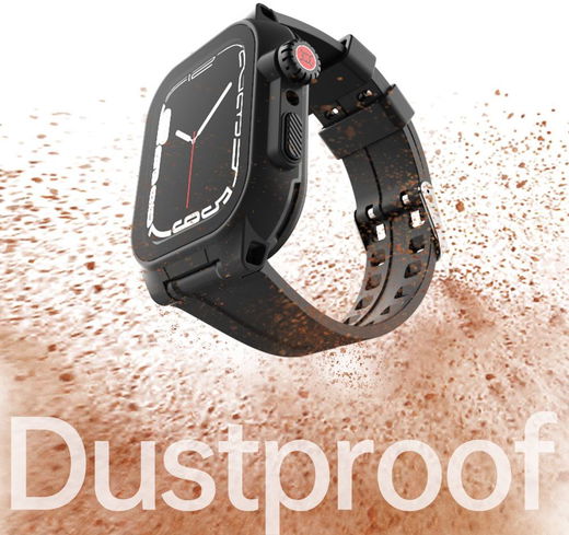 Apple Watch 7/8/9 45MM Case - Full Protection + Siliconen Bandje - Zwart afbeelding 8