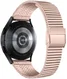 Universeel Smartwatch 22MM Bandje - Metaal - met Dubbele Gesp - Roze Goud afbeelding 2