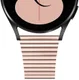 Universeel Smartwatch 22MM Bandje - Metaal - met Dubbele Gesp - Roze Goud afbeelding 6