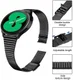 Universeel Smartwatch 20MM Bandje - Metaal - met Dubbele Gesp - Zwart afbeelding 4