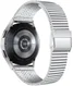 Universeel Smartwatch 20MM Bandje - Metaal - met Dubbele Gesp - Zilver afbeelding 2