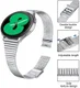 Universeel Smartwatch 20MM Bandje - Metaal - met Dubbele Gesp - Zilver afbeelding 4