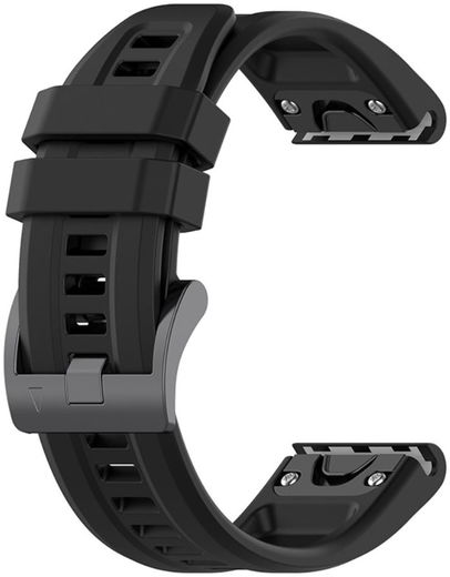 Universeel Garmin QuickFit 20MM Bandje Siliconen Gespsluiting Zwart afbeelding 4