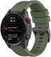 Universeel Garmin QuickFit 22MM Bandje Siliconen Gespsluiting Groen afbeelding 1
