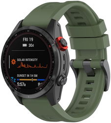 Universeel Garmin QuickFit 22MM Bandje Siliconen Gespsluiting Groen afbeelding