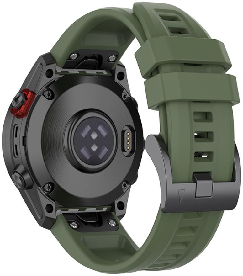 Universeel Garmin QuickFit 22MM Bandje Siliconen Gespsluiting Groen afbeelding 2