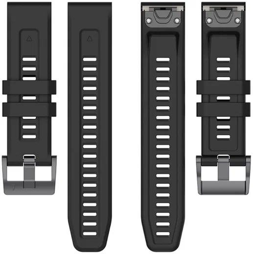 Universeel Garmin QuickFit 22MM Bandje Siliconen Gespsluiting Zwart afbeelding 3