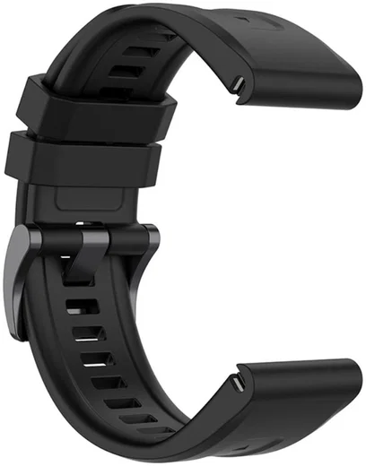 Universeel Garmin QuickFit 22MM Bandje Siliconen Gespsluiting Zwart afbeelding 5