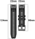 Universeel Garmin QuickFit 22MM Bandje Siliconen Gespsluiting Zwart afbeelding 6