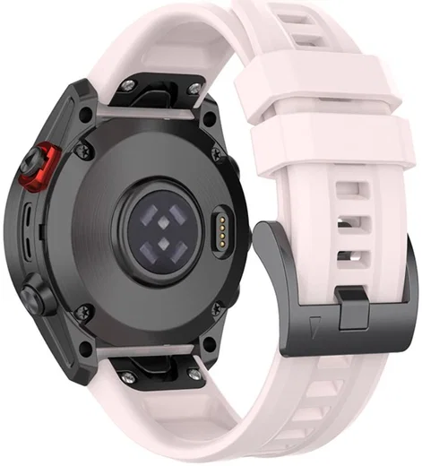 Universeel Garmin QuickFit 22MM Bandje Siliconen Gespsluiting Roze afbeelding 2