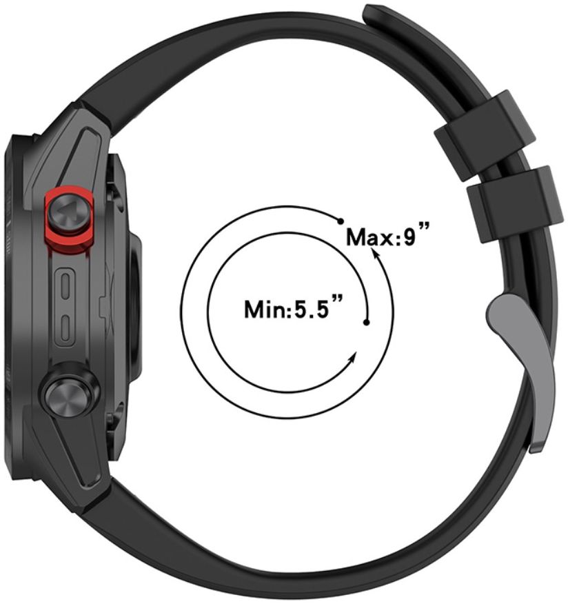 Universeel Garmin QuickFit 22MM Bandje Siliconen Gespsluiting Roze afbeelding 7