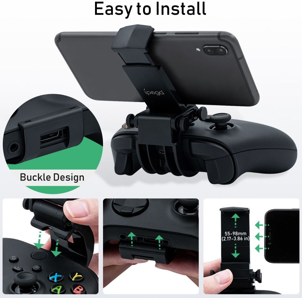 Verstelbare Gaming Smartphone Telefoonhouder voor Xbox Controllers afbeelding 8