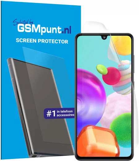 Samsung Galaxy A41 Display Folie Case Friendly Screenprotector afbeelding 1